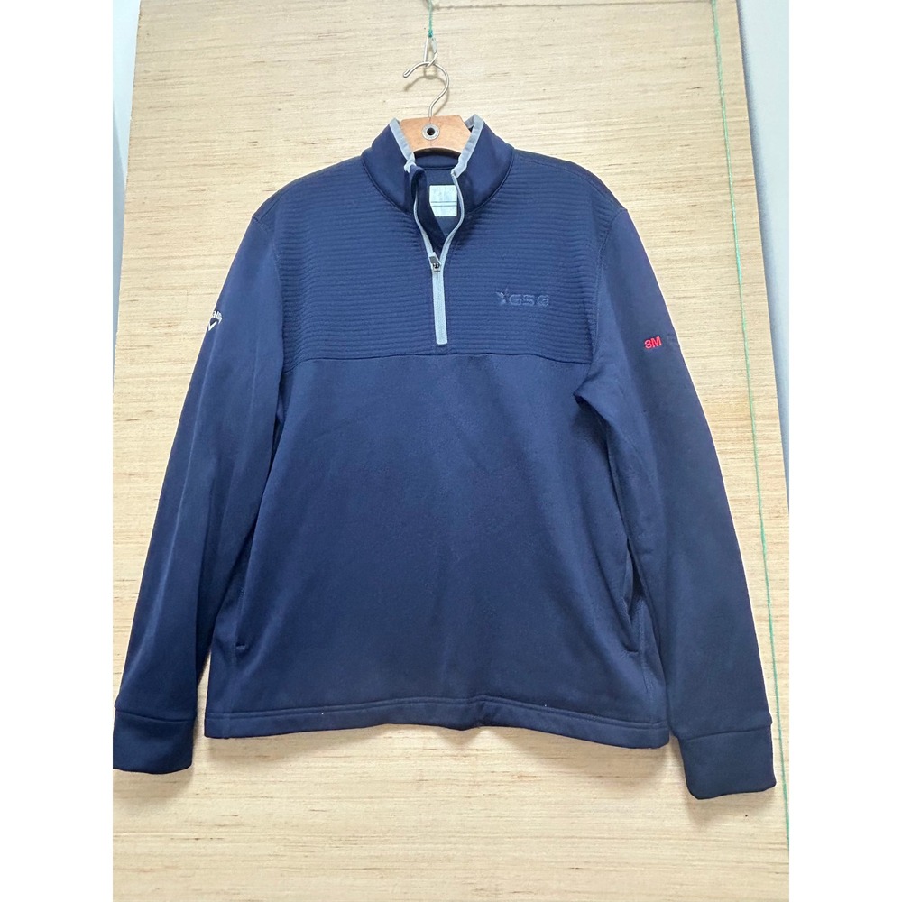 Callaway Golf Weather Series Quarter Zip Pullover Navy Blue Men's‎ Small